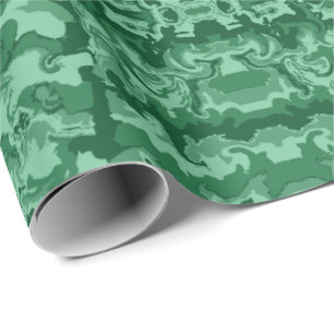Grüner Moos Geschenkpapier