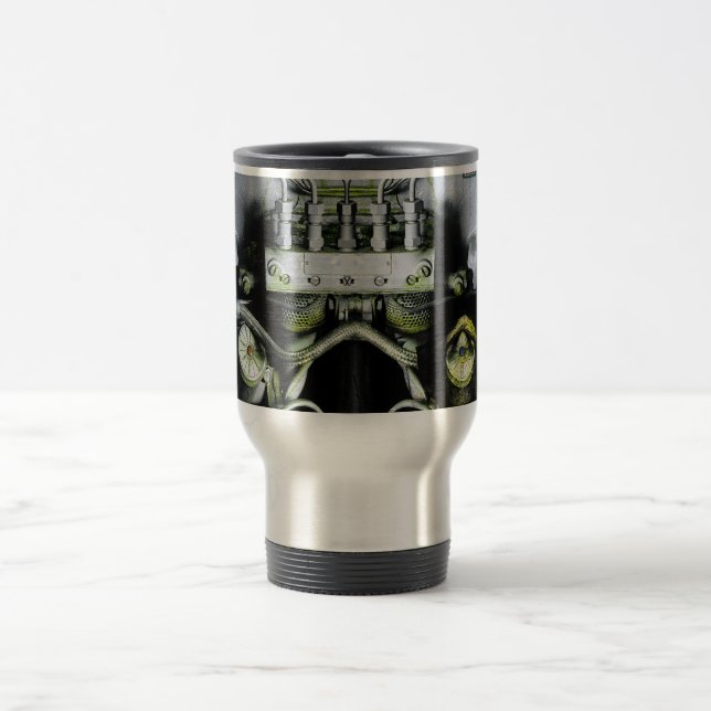 Grüner Motor Reisebecher (Mittel)