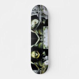 Grüner Motor Skateboard