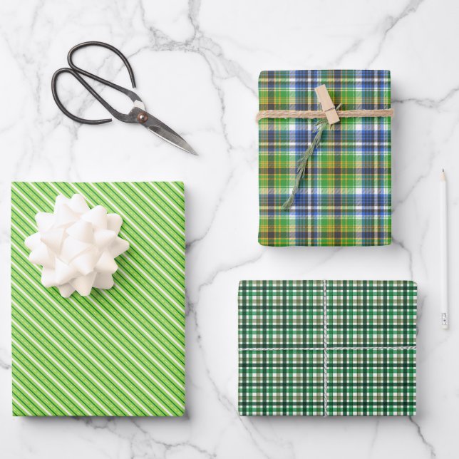 Grüner Neid  Geschenkpapier Set (Vorderseite)
