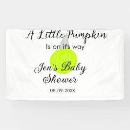 Grüner Neonkürbis kleiner Kürbis ist auf dem Weg Banner