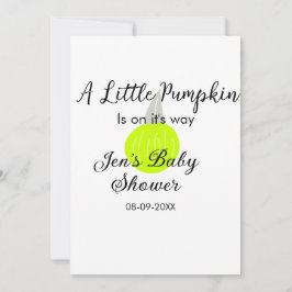 Grüner Neonkürbis kleiner Kürbis ist auf dem Weg Einladung