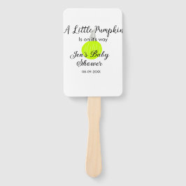 Grüner Neonkürbis kleiner Kürbis ist auf dem Weg Fächer