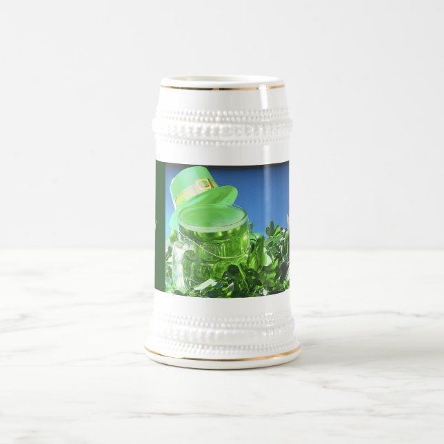 Grüner Oberhut & Grüner Bier - Bierglas (Mittel)