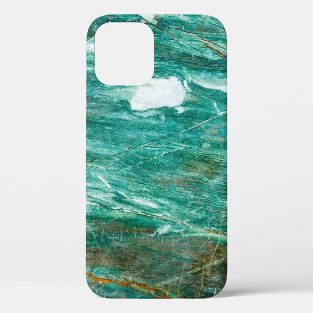 Grüner oder smaragdfarbener Hintergrund Case-Mate iPhone Hülle (Rückseite)