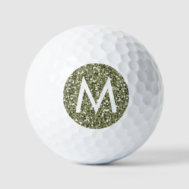 Grüner Olivenhain Personalisiert Moderne Ursprüngl Golfball (Vorderseite)