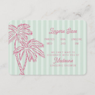 Grüner Palm Springs Pastel Beach Fingerling Begleitkarte