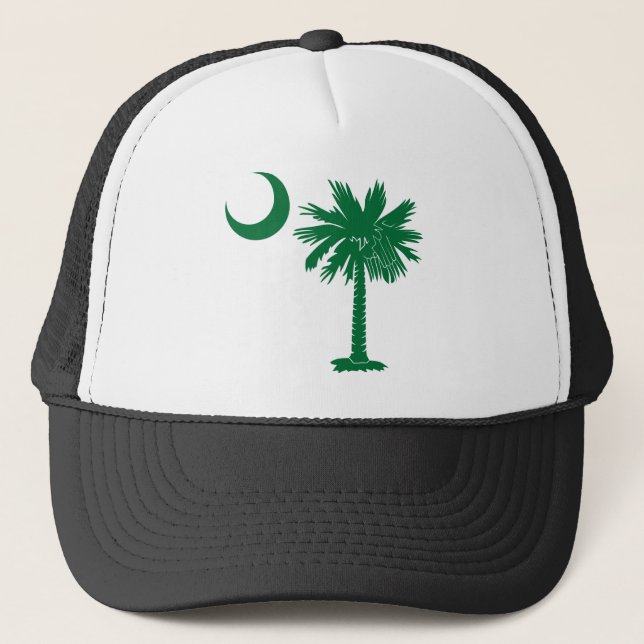 Grüner Palmetto Truckerkappe (Vorderseite)