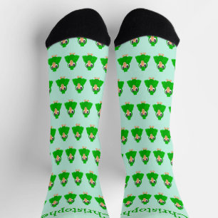 Grüner Papagei-Design Socken
