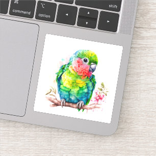 Grüner Papagei - Niedlicher Baby Bird Aufkleber