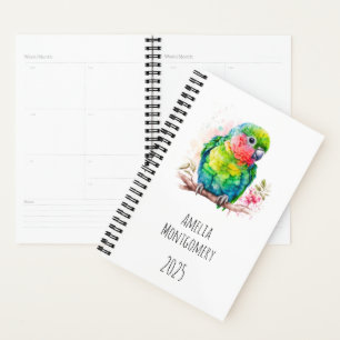 Grüner Papagei - Niedlicher Baby Bird Planer