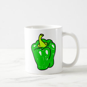 grüner Paprika Tasse