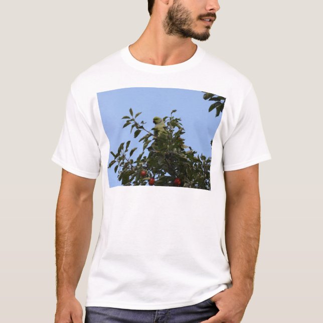 Grüner Parakeet T-Shirt (Vorderseite)