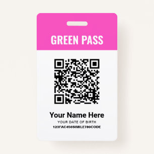 Grüner Pass - Impfzertifikat PVC Rosa Ausweis