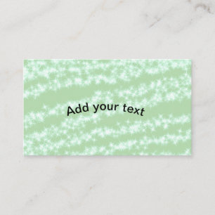 Grüner Pastell Glitter Funkeln Name Text Boho Retr Visitenkarte
