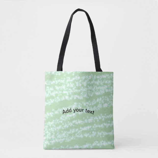 Grüner Pastell-Glitter-Sparkel-Name Text Boho Retr (Vorderseite)