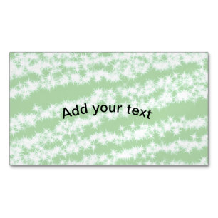 Grüner Pastell-Glitter-Sparkling-Name-Text Boho Re Magnetische Visitenkarte