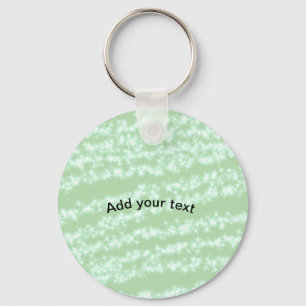Grüner Pastell-Glitter-Sparkling-Name-Text Boho Re Schlüsselanhänger