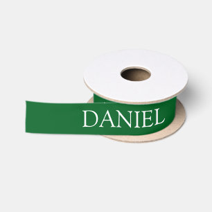 Grüner personalisierter Name Satinband