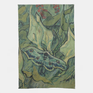 Grüner Pfau (Kaiser) Falter von Vincent van Gogh Geschirrtuch