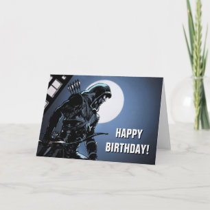 Grüner Pfeil des Pfeil-  im Mondschein Karte