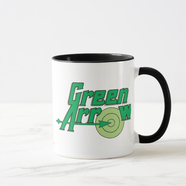 Grüner Pfeil Logo Tasse (Rechts)
