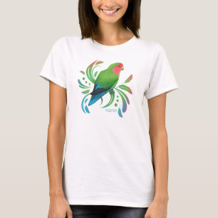 Grüner Pfirsich gegenüber Lovebird T-Shirt