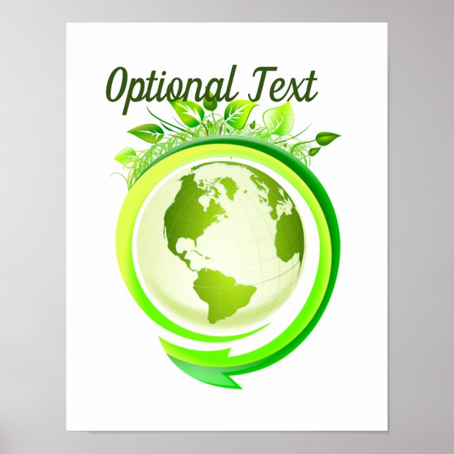 Grüner Planet des Earth Day Poster (Vorne)