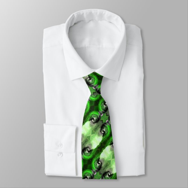 Grüner Planet Krawatte (Gebunden)