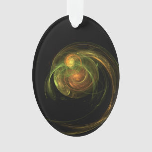 Grüner Planet Ornament