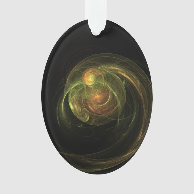 Grüner Planet Ornament (Vorderseite)