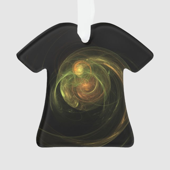 Grüner Planet Ornament (Vorderseite)