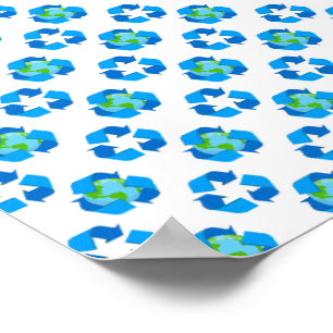 Grüner Planet Punkte Tag der Erde Ökologie Umwelt Poster