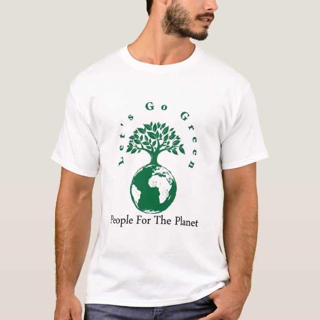 grüner Planet T-Shirt (Vorderseite)