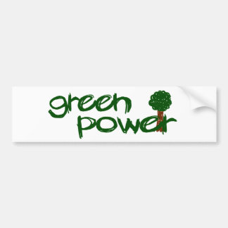 Grüner Power Autoaufkleber