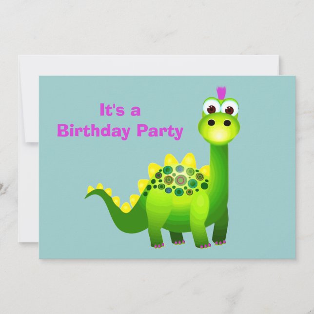 Grüner Punk Einladung (Vorderseite)