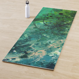 Grüner Rausch Abstrakt Yogamatte