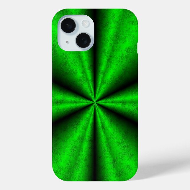 Grüner Regenbogen in Elephant Skin Leather Optik Case-Mate iPhone Hülle (Rückseite)
