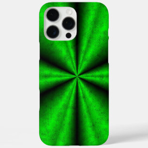 Grüner Regenbogen in Elephant Skin Leather Optik iPhone 16 Pro Max Hülle
