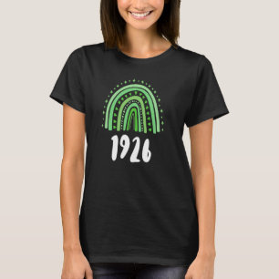 Grüner Regenbogenjahr 1926 Geburtstag T-Shirt