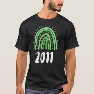 Grüner Regenbogenjahr 2011 Geburtstag T-Shirt