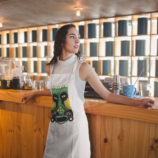 grüner ritueller Stamm Schürze (Von Creator hochgeladen)