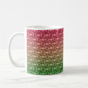 Grüner rosa Verlauf Kaffeetasse