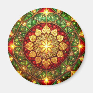 Grüner roter dekorativer Weihnachts-Feiertagsmagne Magnet