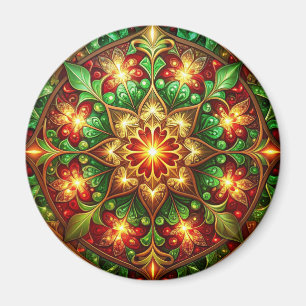 Grüner roter dekorativer Weihnachts-Feiertagsmagne Magnet