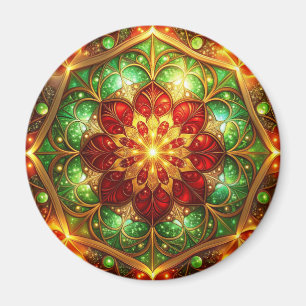 Grüner roter dekorativer Weihnachts-Feiertagsmagne Magnet