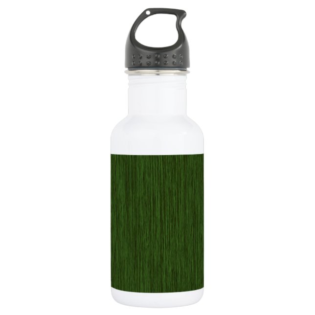 Grüner, rustikaler Grauholz Trinkflasche (Vorderseite)