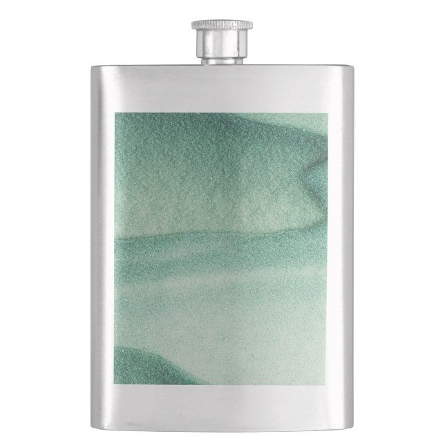 Grüner Sand  Flachmann (Vorderseite)