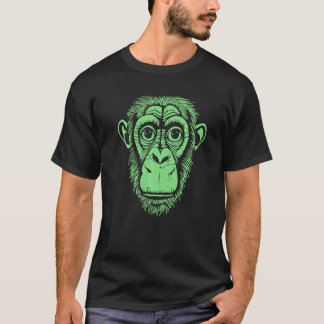 Grüner Schimpansenreifen Nicht Affe Niedlicher Sch T-Shirt