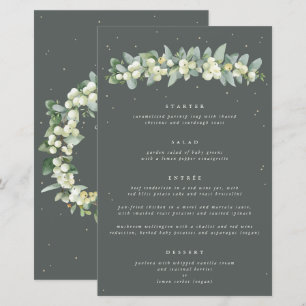 Grüner Schneeball+Eukalyptus 4 Gänge-Hochzeitsmenü